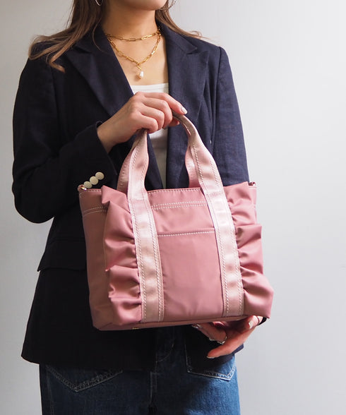 2WAY フリルトートバッグ 12-1116